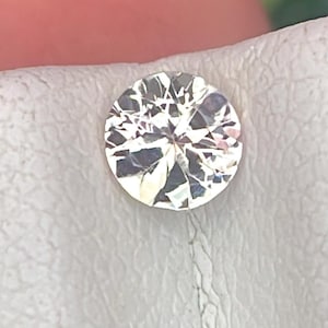 Very Rare Colourless Natural Unheated Tanzanite 4 mm Round Cut Faceted Loose Gemstone Weight-0.26 Cts. Zoisite Tanzanite #972