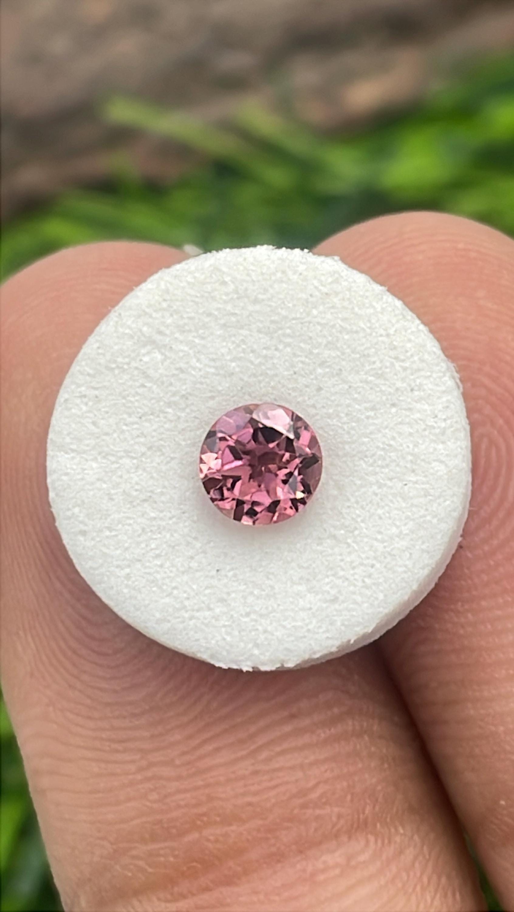 天然ピンクトルマリン 4.5mm ラウンドカット ファセット加工 ルース