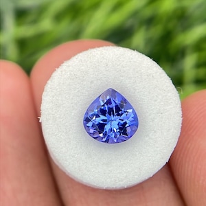 Natural Tanzanite 6 mm Heart Shape Faceted Loose Gemstone Weight-0.70 Cts. Zoisite Tanzanite #879