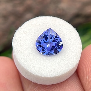 Natural Tanzanite 6 mm Heart Shape Faceted Loose Gemstone Weight-0.72 Cts. Zoisite Tanzanite #913