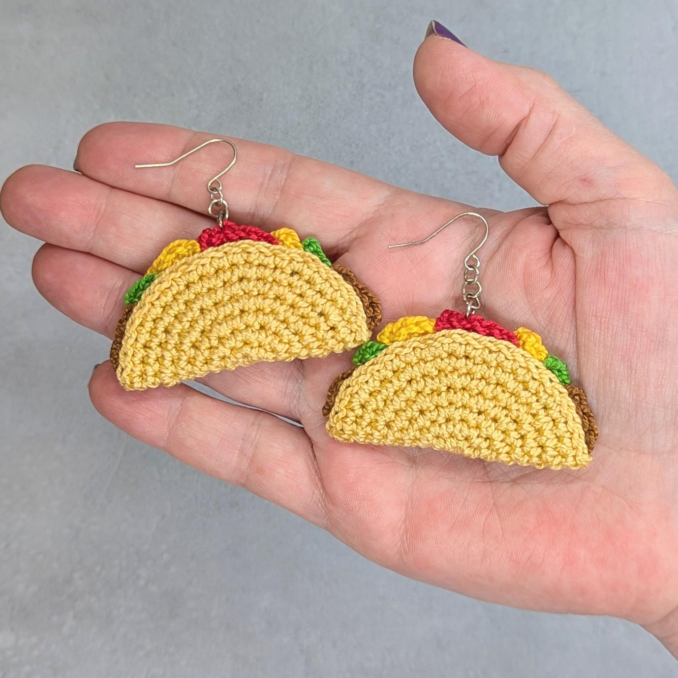 タコスチューズデー - かぎ針編みのイヤリング - Etsy 日本
