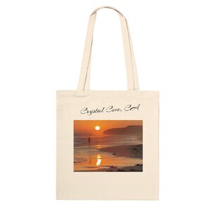 Atemberaubender Sonnenuntergang am Crystal Cove Beach - Umweltfreundliche Baumwolltasche für jeden Anlass