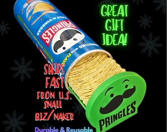 Pringles Chips Halter - Aus einem Stück gefertigte herausziehbare Schale mit integriertem Verschlussdeckel (nur Schale, ohne die Chips).