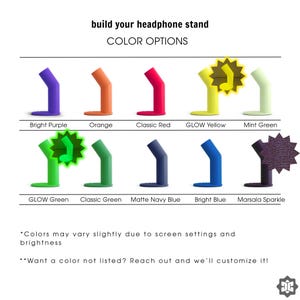 Personalisierter Kopfhörerständer mit Minifigurenarm und Noppenfuß, individueller AFOL-Headset-Ständer, Kopfhörerhalter aus LEGO® Steinen – das perfekte Geschenk für Geeks Bild 4
