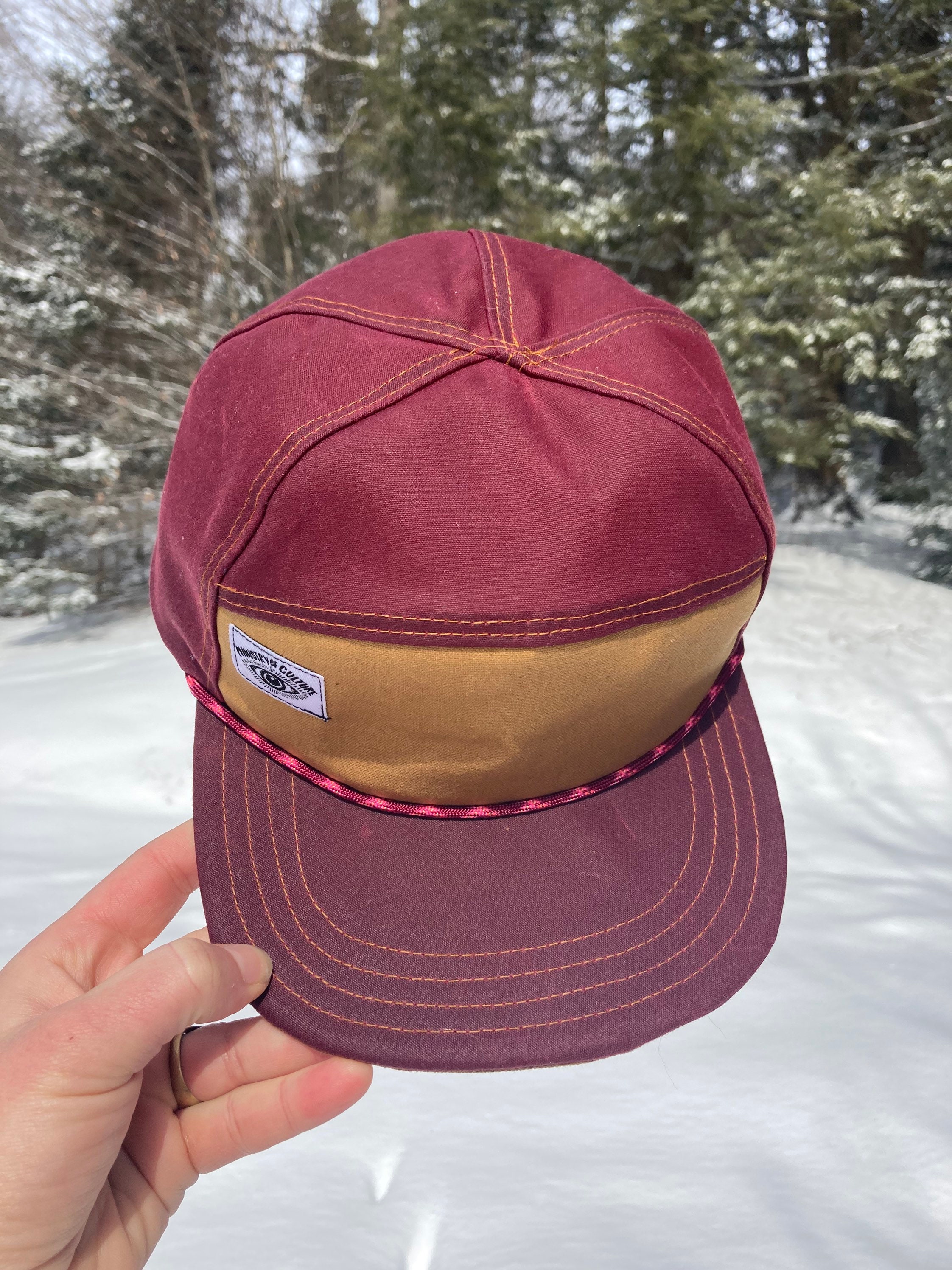 Handmade 6 Panel Hat Triangle Front 