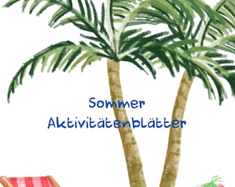 Zomeractiviteiten voor kinderen – Ausmalen, Rätseln en Spaß