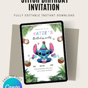 Modèle d'invitation d'anniversaire de point modifiable, invitations de fête d'anniversaire imprimables, carte d'anniversaire numérique d'enfants pour garçons et filles Evite