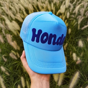 Custom Puff Trucker Hat, Custom Cursive Hat, Puff Print Team Name Hat, Foam Trucker Hat, 3D Puff Print Hat,Men&#39;s Gift