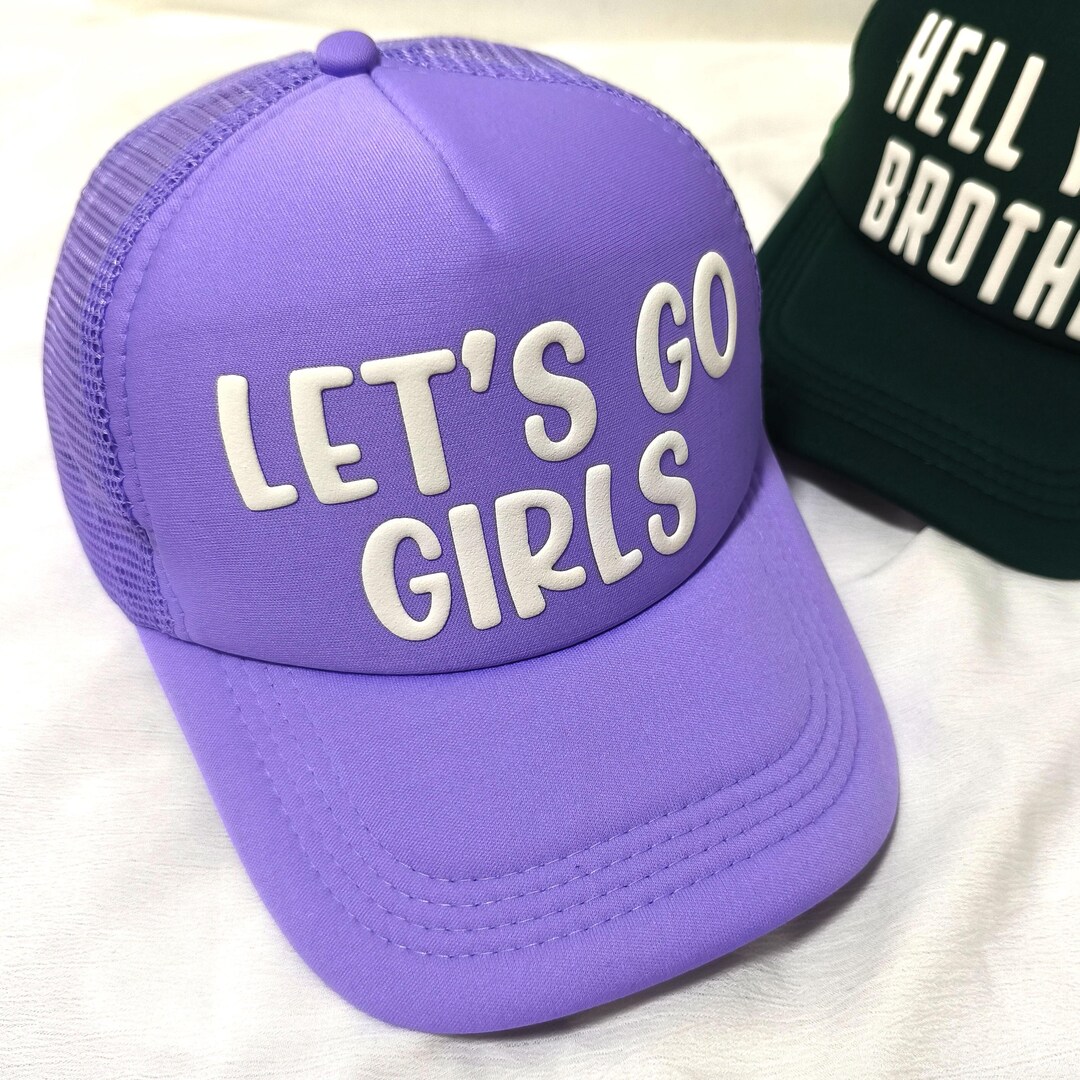 Custom Puff Trucker Hat, Custom Cursive Hat, Puff Print Team Name Hat ...