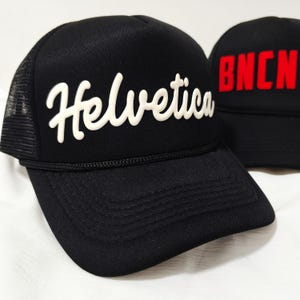 Custom Puff Trucker Hat, Custom Cursive Hat, Puff Print Team Name Hat, Foam Trucker Hat, 3D Puff Print Hat,Men&#39;s Gift
