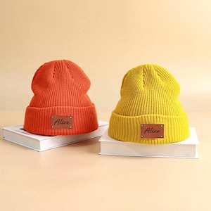 Custom Baby Beanie,Newborn Baby Beanie Hat,Embroidered Name Beanie Hat,Toddler Winter Hat,Kids Youth Child Infant Newborn Gift