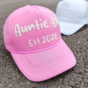 Custom Puff Trucker Hat, Custom Cursive Hat, Puff Print Team Name Hat, Foam Trucker Hat, 3D Puff Print Hat,Men&#39;s Gift