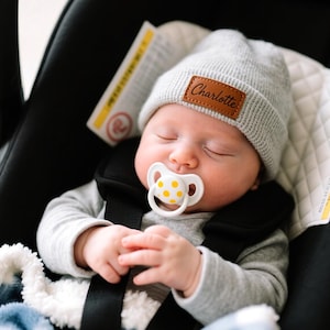 Custom Baby Beanie,Newborn Baby Beanie Hat,Embroidered Name Beanie Hat,Toddler Winter Hat,Kids Youth Child Infant Newborn Gift