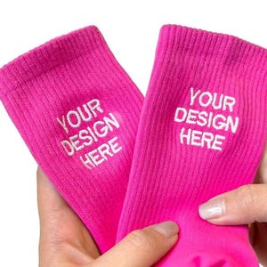 Custom Personalized Embroidered Socks，Custom Text Logo socks,bachelor party gifts,Bridesmaids Embroidered Socks,Bridesmaid Gift