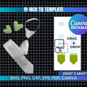 Tie Template, Tie Sublimation Template, Neck Tie Template, Tie SVG, Mans Tie Clipart, Mens Tie SVG, Template for Sublimation