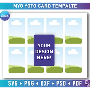 Myo Yoto Card Template, Christmas MYO Card Designs, Yoto Card Template, Custom Yoto Card, DIY Yoto Card, Make Your Own Drawing Card