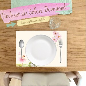Tischset Ballerina - Montessori-inspiriert - Digitaler Download