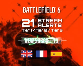 Battlefield 6 animated stream alerts with easy stream elements install