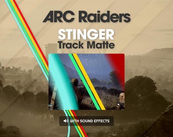 Arc Raiders Track Matte Stinger Transition dla OBS Studio – Płynna zmiana scen – WebM + instrukcja instalacji w formacie PDF