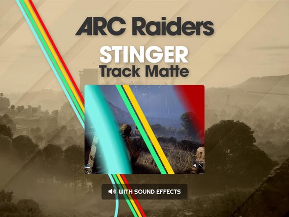 Arc Raiders Track Matte Stinger Transition for OBS Studio – Smooth Scene Change – WebM + PDF Installation Guide