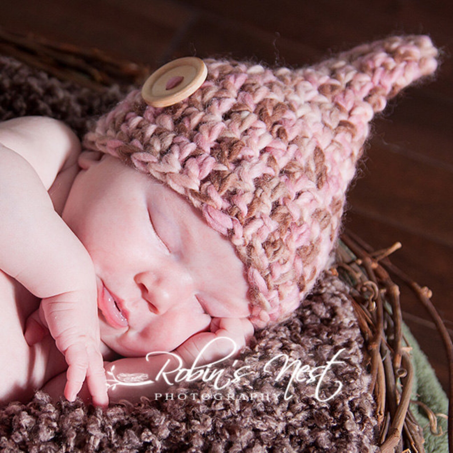 PDF Pattern No 29 Crochet Pixie Hat Size Newborn Reborn Permission to ...