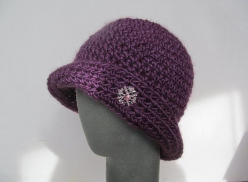 Crochet Pattern Cloche Hat PDF Pattern No 40 Permission To Sell Finished Items image 1