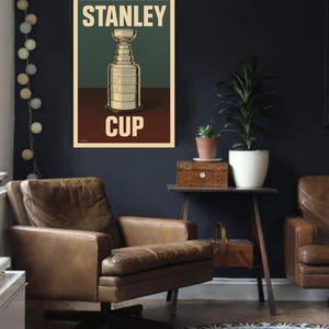 Stanley Cup Champions Trophy | Wall Art | Digital Poster | Trophy