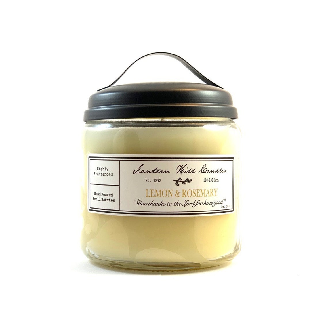 Lemon & Rosemary Candle Lemon Candle Rosemary Candle Etsy