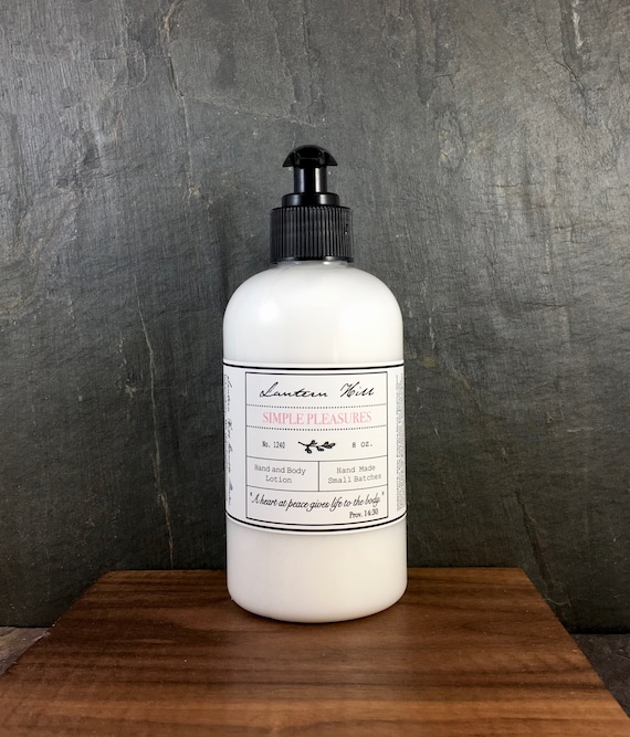 Simple Pleasures Hand and Body Lotion 8 Oz. Pump Etsy