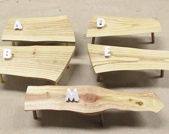 Mini Live Edge Tables by Automata Artist Tom Haney - Limited Edition - Rare Collectable - Mini Benches - Mini Coffee Tables