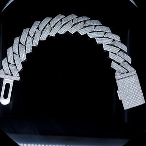 VVS Moissanite Diamond Miami Cuban Bracelet , 925 sterling silver Hip hop bracelet ,Rapper bracelet,Diamond Unisex Miami Cuban Link Bracelet