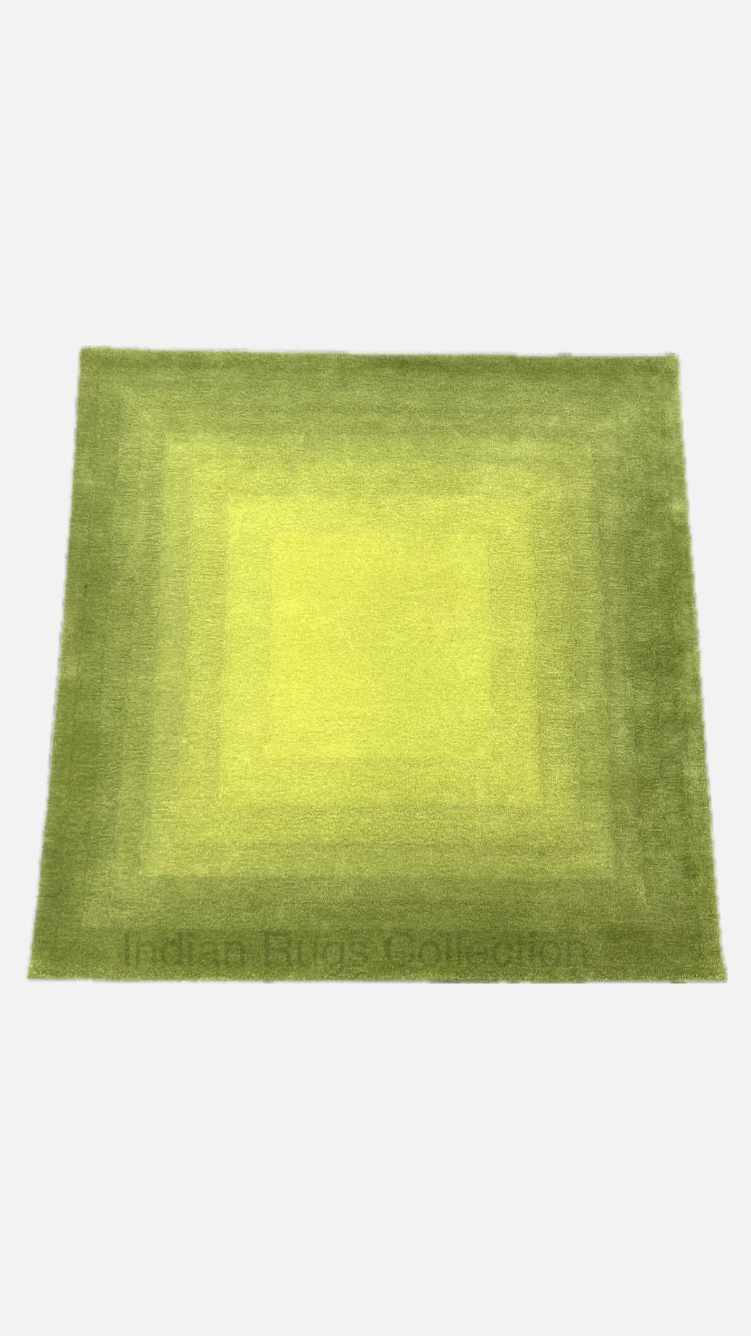 Hand-tufted Ombre Green Rug: New Zealand Wool Smooth Gradient Area Rug ...