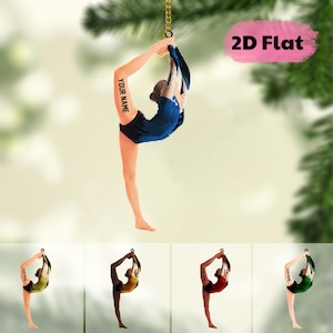 Personalized Gymnastics Christmas Ornament, Gymnastics Woman Ornament, Gymnastics Christmas Ornament, Gift for Gymnast, Christmas Tree Decor