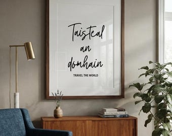 Travel the World Print: Irish & English Home Decor (Digital Download)