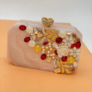 Handcrafted Resin Clutch Purse