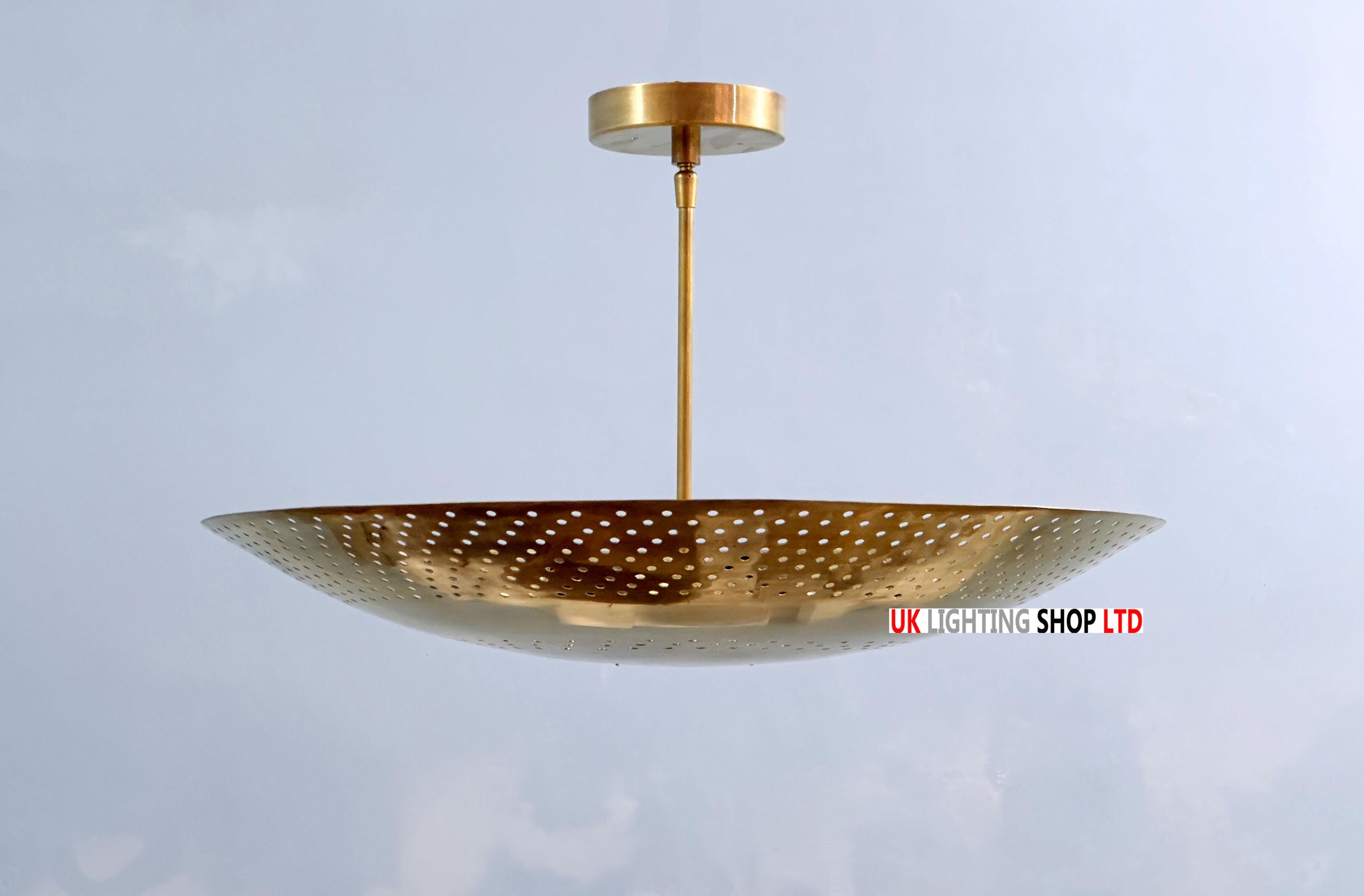 ミッドセンチュリーモダン真鍮スプートニクシャンデリア - パーヴォ