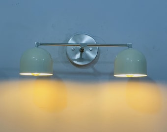 Lámpara de tocador con pantalla semiesférica, accesorio de iluminación, lámpara de tocador - Modelo n.° 0698