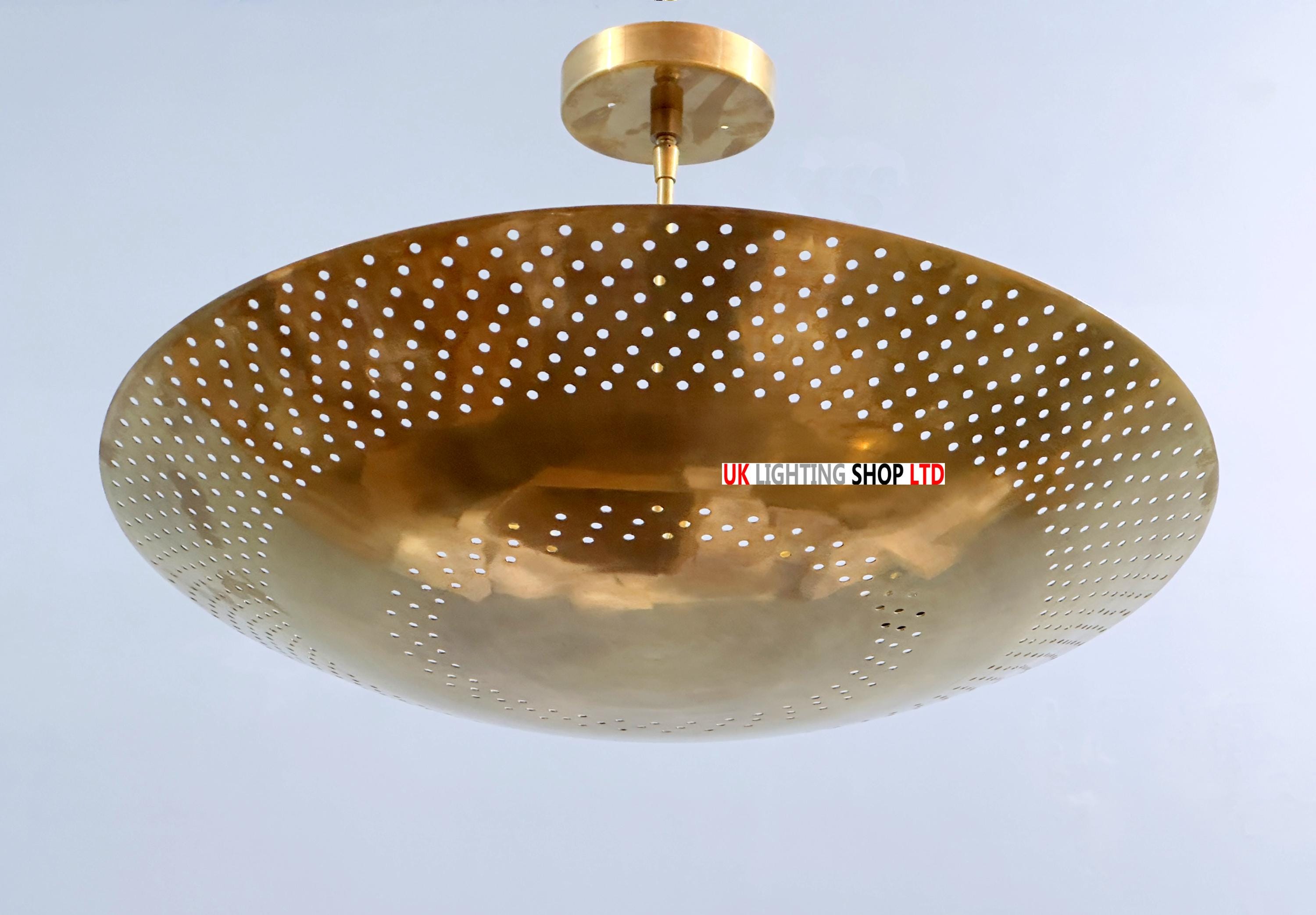 ミッドセンチュリーモダン真鍮スプートニクシャンデリア - パーヴォ