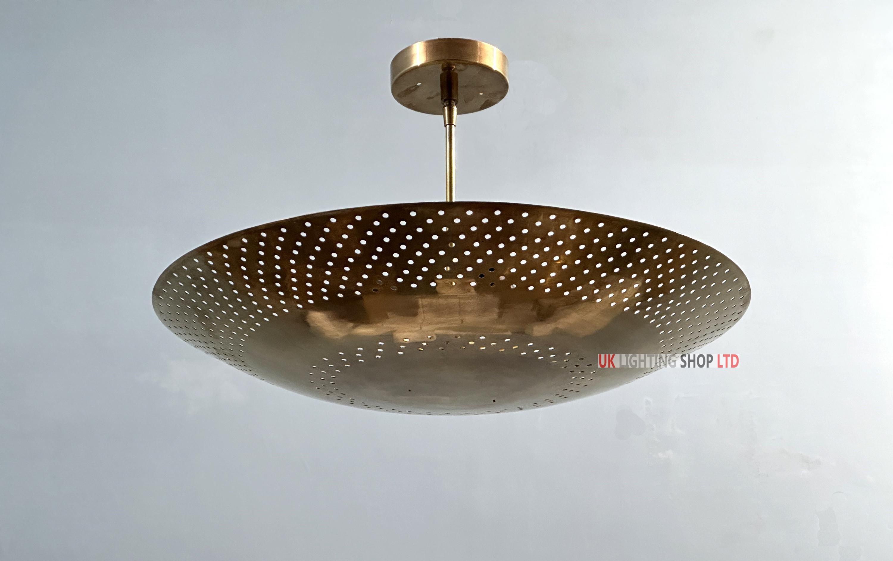 ミッドセンチュリーモダン真鍮スプートニクシャンデリア - パーヴォ