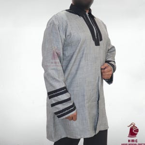 Roman Tunic, Medieval, long Tunic, Larp costume, SCA Gambeson, Viking armor, live stage costume Giftforhim