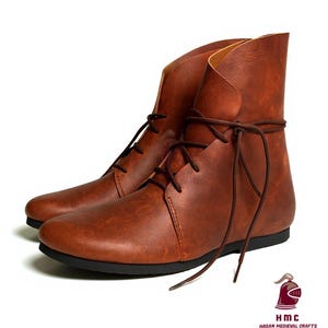 Halloween Edition Boots Shoes Wicked Witch Medieval Leather Boots