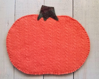 Porta-velas de abóbora - Tapete para canecas