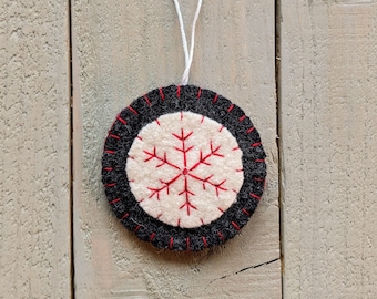 Enfeites de Natal - Cinza e Vermelho