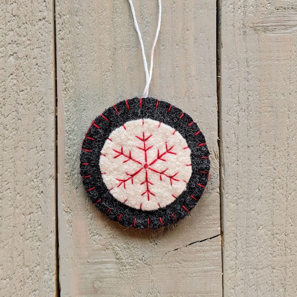 Christmas Ornaments- Grey and Red