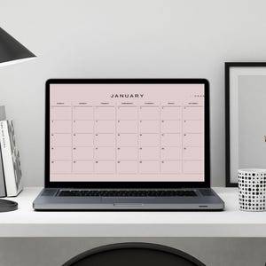 Printable 2025 Calendar | Minimalist Wall Calendar, Monthly Planner, Instant Download, A4 & US Letter, Fridge Calendar