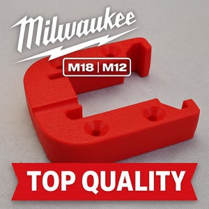 Milwaukee M18 & M12 Battery Holder Wall Mount: Heavy-Duty 3D-Printed PETG Organizer
