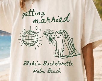 Custom Getting Meowied Bachelorette Shirt,Personalized Cat Lover Bride Squad Tee,Funny Cat Bridal Party Shirt,Matching Bridesmaid Girls Trip