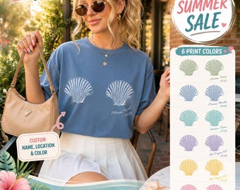 Custom Mermaid Bachelorette Shirt,Seashells and Wedding Bells Bachelorette,Custom Beach Bridal Party Tee,bachelorette coastal beach Shirt