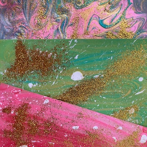 Biglietto d'auguri glitterato A6 / Biglietto d'auguri glitterato / Biglietto d'auguri / Auguri di compleanno / Mini arte / Auguri sinceri / Regalo dell'ultimo minuto / Idea regalo / Souvenir
