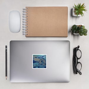Adesivos sem bolhas com design de glitter / Adesivos recortados / Adesivos com glitter / Adesivos "Perspectiva"